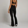 MP Damen Tempo Schlag-Leggings mit geraffter Vorderseite – Schwarz