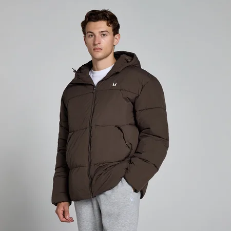 MP Herren Kurze Steppjacke – Schokolade