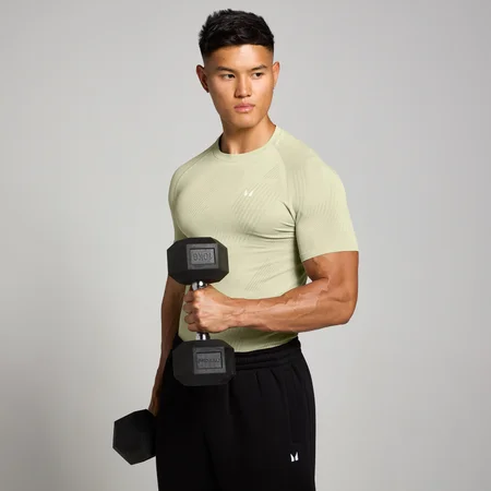 MP Herren Tempo Pillar nahtloses Top – Warmer Salbei