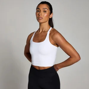 MP Damen Tempo Riemchentop mit Racerback – Weiß - Size XL