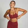 MP Damen Tempo Sport-BH mit gekreuzten Rückenträgern – Kirsche