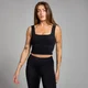 MP Damen Active Top mit quadratischem Ausschnitt – Schwarz