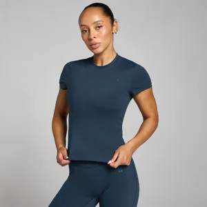 MP Damen Tempo Body Fit Kurzarm-T-Shirt – Dunkles Saphirblau - Size XS