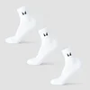 MP knöchellange Laufsocken (3er-Pack) – Weiß