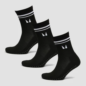 MP Pilates-Socken (3er Pack) – Schwarz - Size UK 2-5