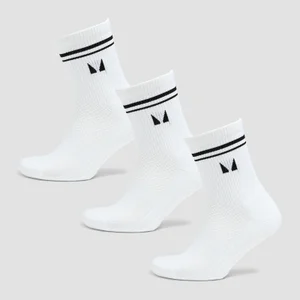 MP Pilates-Socken (3er Pack) – Weiß - Size UK 2-5