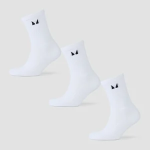 MP Laufsocken (3er Pack) – Weiß - Size UK 6-8