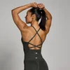 MP Damen Tempo Nahtlos Strappy Top - Nachtgrau