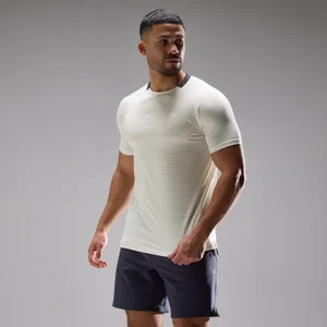 MP Herren Training Ultra Gridded T-Shirt – Platinum - Size XS