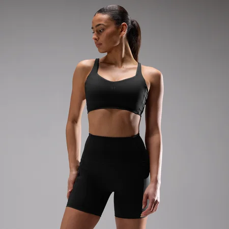 MP Damen Velocity Ultra Sport-BH mit sehr hoher Stützkraft - Schwarz
