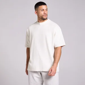 MP Herren Washed Oversized Baumwoll-T-Shirt - Vintage-Weiß - Size XS