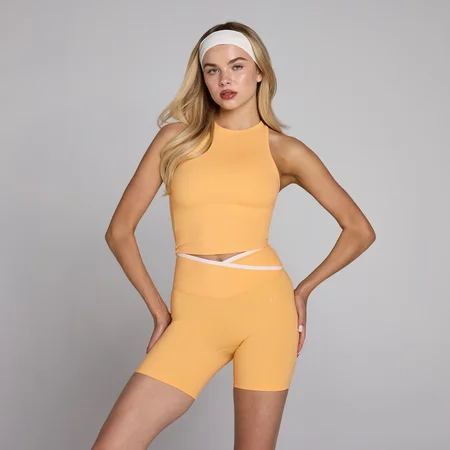 MP Damen Tempo High Neck Top - Pfirsich
