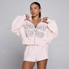 MP Damen Lift Graphic Lifestyle Hoodie mit Reißverschluss - Babyrosa