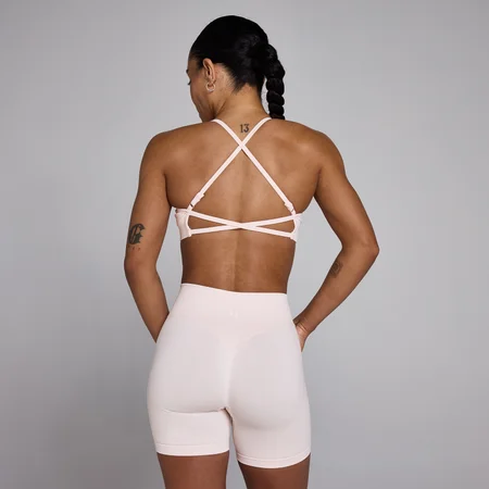 MP Damen Lift Nahtlos Sport-BH mit Trägern - Baby Rosa