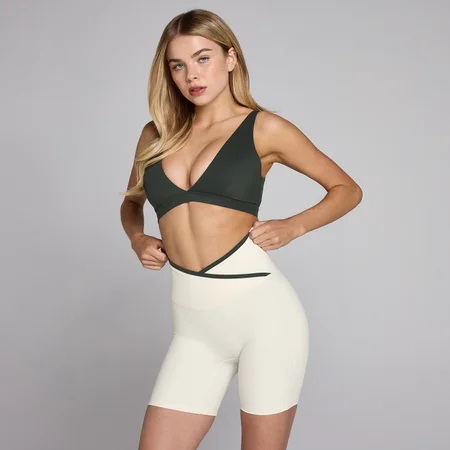 MP Damen Tempo Triangle Sport-BH - Gewaschen Schwarz