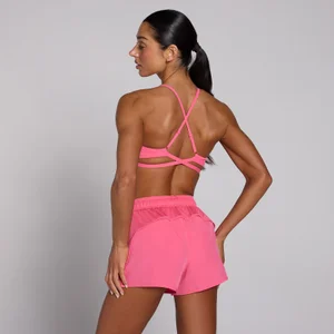 MP Damen Tempo Verstellbarer Sport-BH mit Überkreuzten Trägern - Leuchtendes Pink - Size S