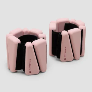 Myprotein Silikon-Knöchel-/Handgelenkgewichte mit Tasche (1 lbs) - Blush - Colour Blush
