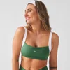MP Damen X Tatiana Contrast Twist Back Sport-BH - Palm Green