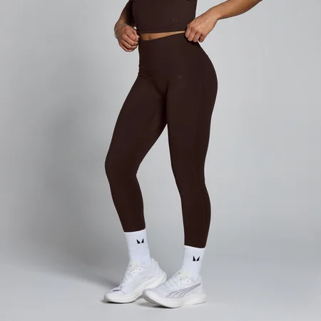 MP Damen Tempo Hoch Geschnittene Leggings - Kakao