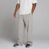 Oversized Straight Leg Jogginghose - Chalk Grey