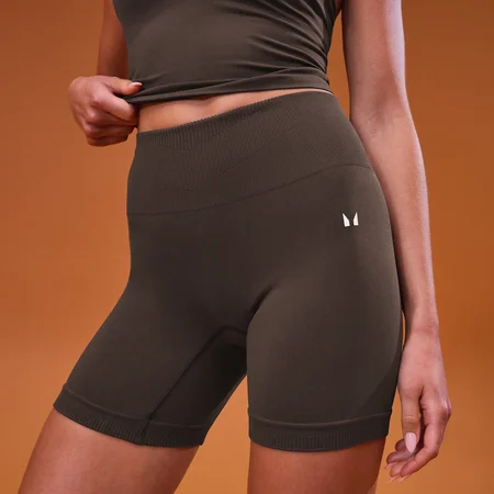 MP Damen Tempo Seamless Scrunch Shorts – Kakao