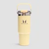 Myprotein Recycling-Metallflasche mit Tragegriff und Strohhalm 900ml - Butter