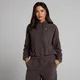 MP Damen Fleece-Hoodie – Kakao