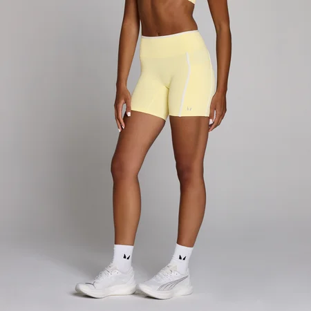MP Damen Velocity Contrast Cycling Shorts – Buttercreme