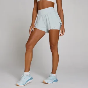 MP Damen Tempo Ultra Pleated Running Short - Blue Aura - Size XS