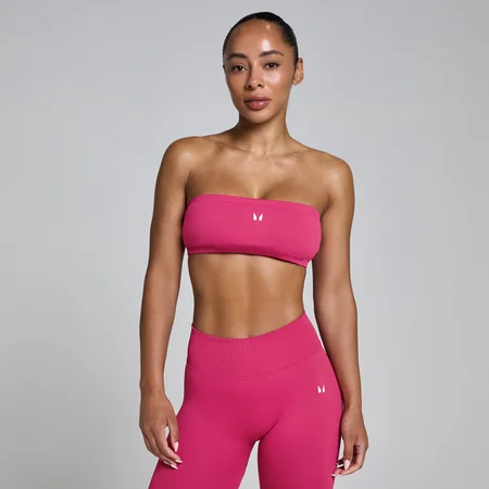 MP Damen Lift Bandeau Sport-BH - Bold Berry