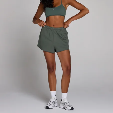 MP Damen Lifestyle-Sweatshorts – Wolkengrün
