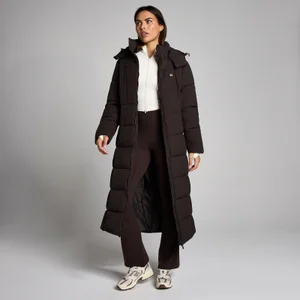MP Damen Maxi Padded Puffer Jacket - Kakao - Size S