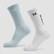MP Move Club Laufsocken (2er-Pack) - Hellblau/Weiß