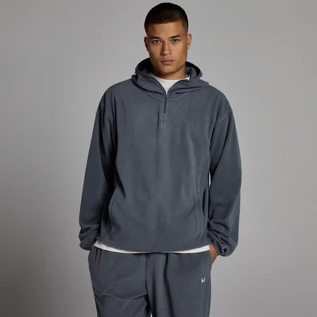 MP Herren Fleece 1/4-Reißverschluss Hoodie - Granite