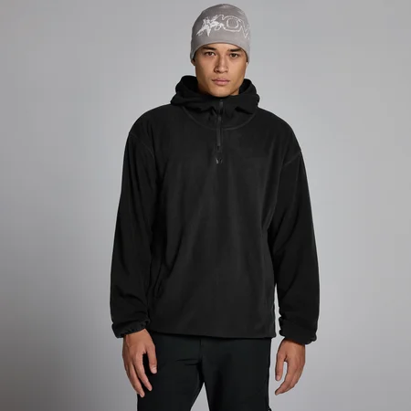 MP Herren Fleece 1/4-Reißverschluss Hoodie - Schwarz