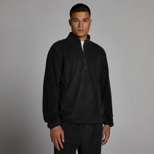 MP Herren Fleece mit 1/4-Reißverschluss – Schwarz - Size L