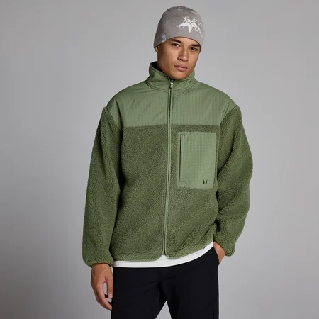 MP Herren Borg-Fleece – Olivgrün verwaschen