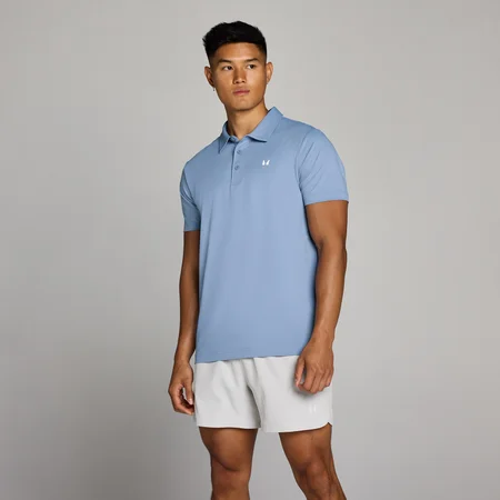 MP Herren Training Poloshirt – Nebelblau