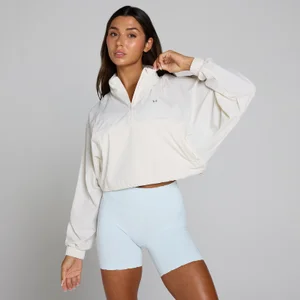 MP Women's Tempo Ultra 1/4 Zip Woven Jacket - Mist - Size S