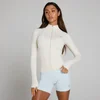 MP Damen Tempo Ultra Seamless Trainingsjacke mit Reißverschluss – Nebel/Silber