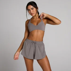 MP Damen Tempo Sport-BH mit gedrehtem Rücken-Detail – Dark Truffle - Size XS