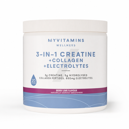 3-in-1 Kreatin + Kollagen + Elektrolyte