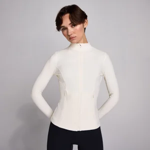 MP Damen SculptForm Jacke mit durchgehendem Reißverschluss – Pearl - Size XS