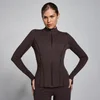 MP Damen SculptForm Durchgehende Reißverschlussjacke - Kakao