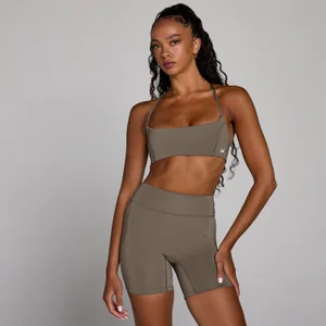MP Damen Training Sport-BH mit offenem Rücken – Espresso - Size XS