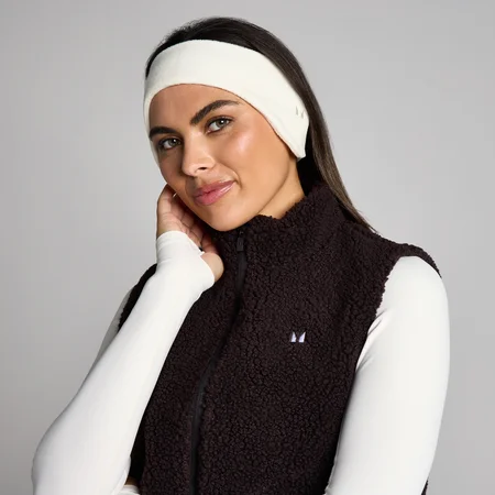 MP Fleece-Ohrenwärmer – Perlweiß
