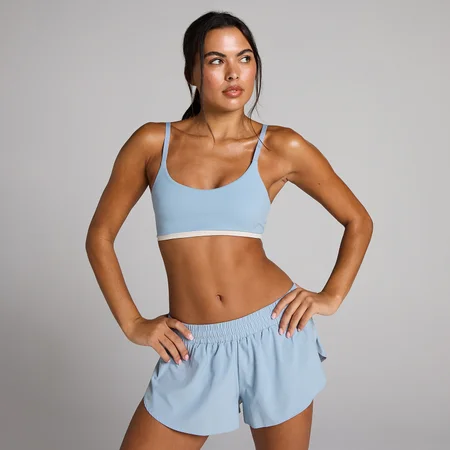 MP Damen Tempo Contrast Sport-BH - Denimblau