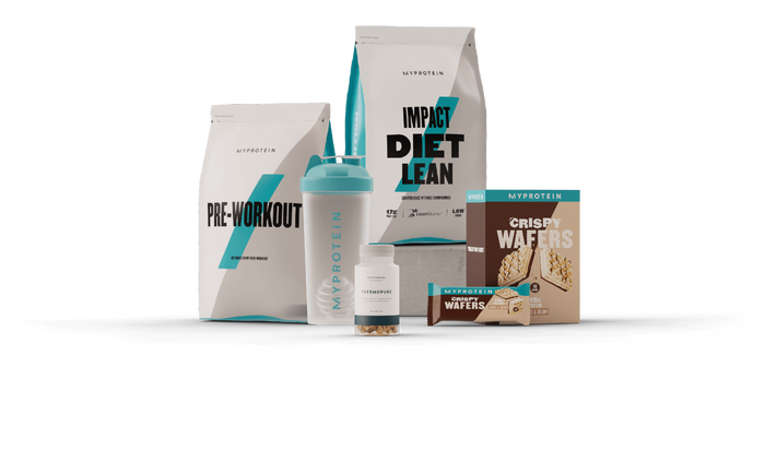 A mixture of protein products from Myprotein and Myvegan to help tone up.